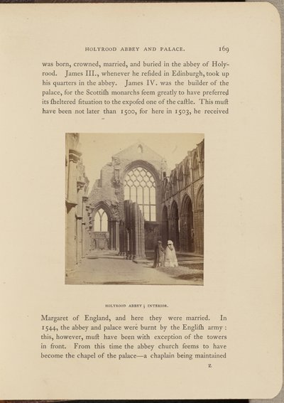 Abadia de Holyrood; Interior de George Washington Wilson