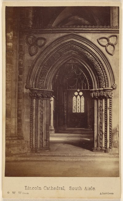 Catedral de Lincoln, nave lateral sul de George Washington Wilson