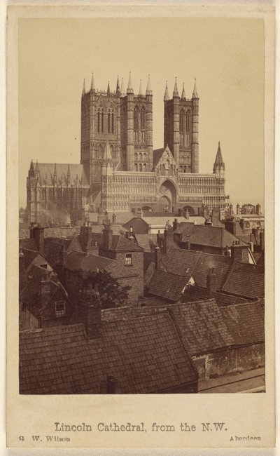 Catedral de Lincoln, vista de noroeste de George Washington Wilson