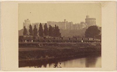 Castelo de Windsor, visto do rio Tamisa de George Washington Wilson