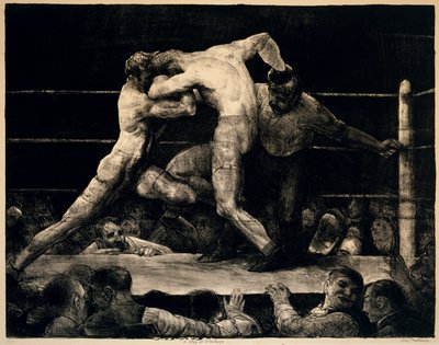 Um veado em Sharkeys, 1917 de George Wesley Bellows