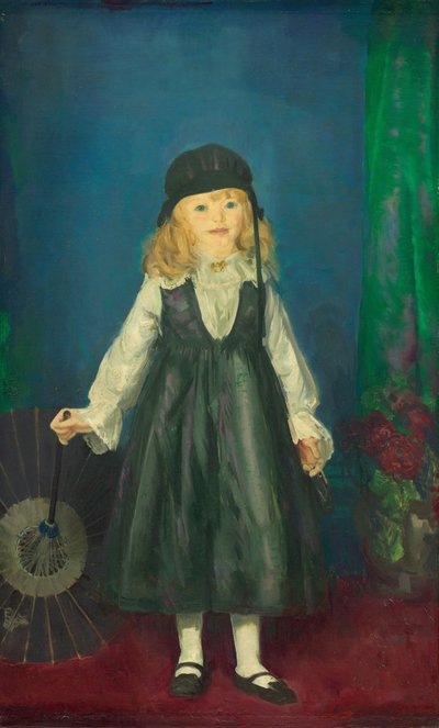 Ana com um guarda-sol japonês de George Wesley Bellows