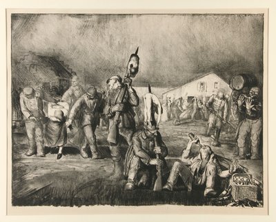 Bacanal (primeira pedra) de George Wesley Bellows