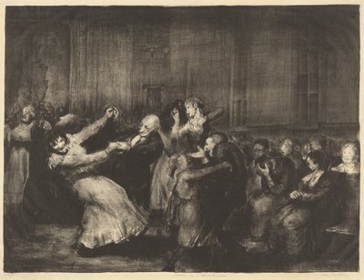 Dança em um hospício, 1917. de George Wesley Bellows