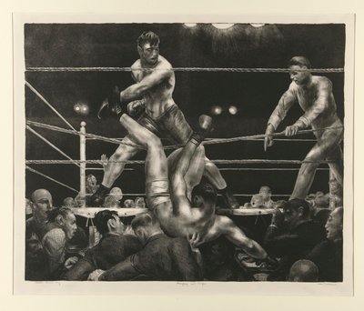 Dempsey e Firpo de George Wesley Bellows