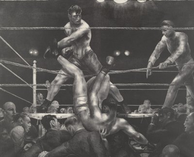 Dempsey e Firpo de George Wesley Bellows