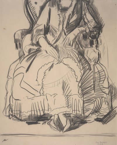 Emma em um vestido roxo de George Wesley Bellows