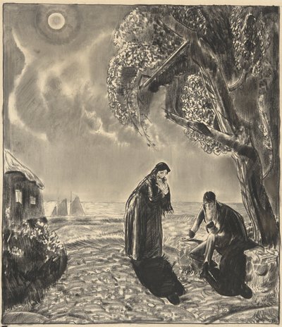 Números em Luz da Lua de George Wesley Bellows
