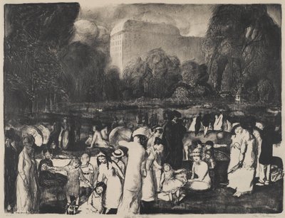 No Parque, Luz, 1916 de George Wesley Bellows