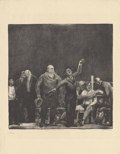 Apresentando John L. Sullivan, 1916. de George Wesley Bellows