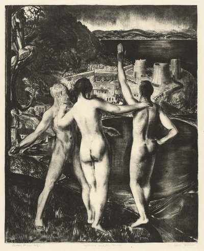 Lychnis e seus filhos, 1923. de George Wesley Bellows