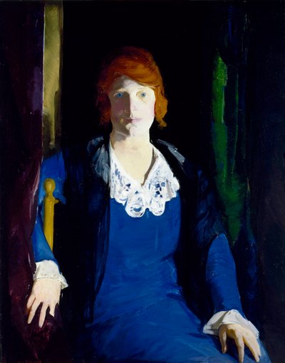 "Retrato de Florence Pierce" Peinture de George Bellows (1882-1925) 1914 - Óleo sobre madeira - 96,5x76,2 - Museum of Fine Arts, Houston de George Wesley Bellows