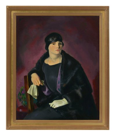 Retrato da Sra. Walter Richter (óleo sobre tela) de George Wesley Bellows