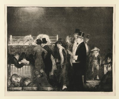 Preliminares para o Big Bout, No. 8 de George Wesley Bellows