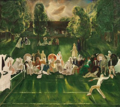 Torneio de Tênis, 1920. de George Wesley Bellows