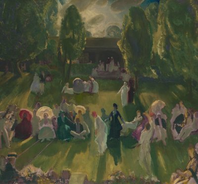 Tênis em Newport, 1919 de George Wesley Bellows