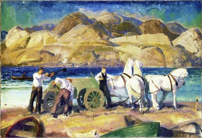 O carrinho de areia, 1917 de George Wesley Bellows