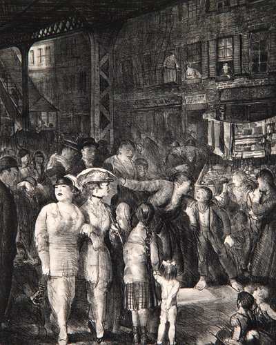 A rua de 1917 de George Wesley Bellows