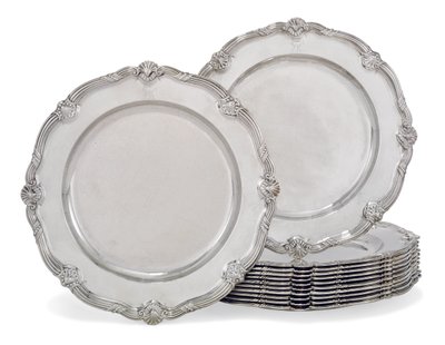 Pratos de jantar, The Leinster Service de George Wickes