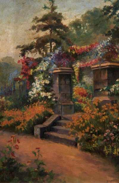 Jardim de verão, sem data (óleo sobre tela) de George Wimpenny
