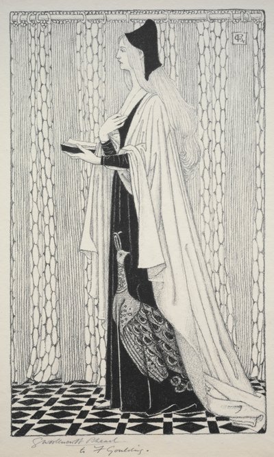 Estudo de figurino de George Woolliscroft Rhead