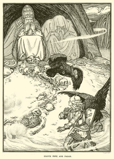 Giants Pope e Pagan (gravura) de George Woolliscroft Rhead