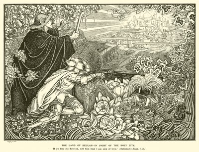 A Terra de Beulah, em Vista da Cidade Santa (gravura) de George Woolliscroft Rhead