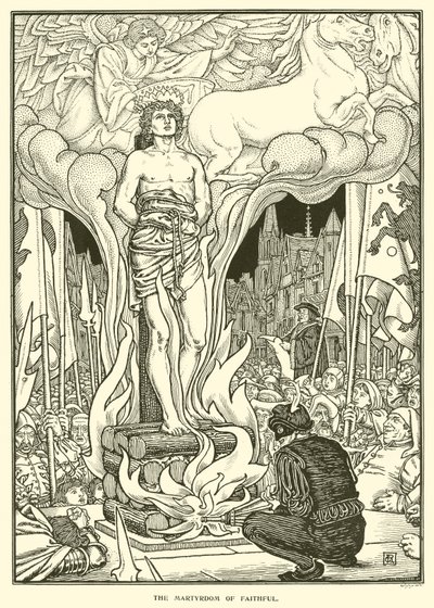 O Martírio dos Fiéis (gravura) de George Woolliscroft Rhead