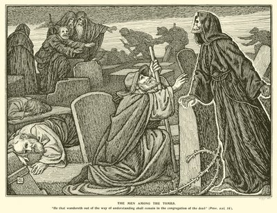 Os Homens entre os Túmulos (gravura) de George Woolliscroft Rhead