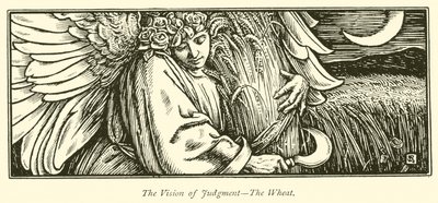 A Visão do Julgamento, o Trigo (gravura) de George Woolliscroft Rhead