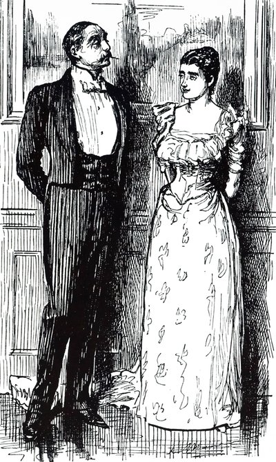 Um desenho animado intitulado "Sociedade Psíquica". Ilustrado por George du Maurier (1834-1896), cartoonista e autor franco-britânico de George du Maurier