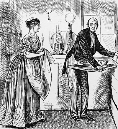 Um cozinheiro e um mordomo de George du Maurier