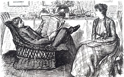Uma leitura de marido e mulher de George du Maurier