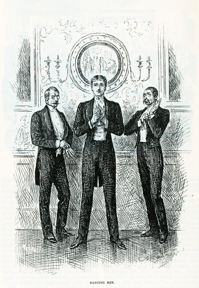 Homens dançando de George du Maurier