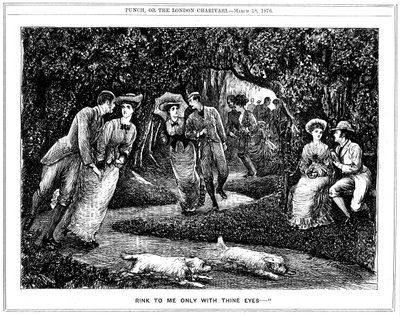 Pista para mim apenas com teus olhos, 1876. de George du Maurier