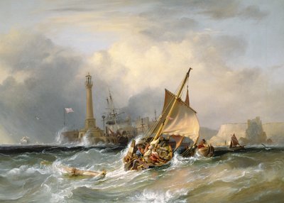 Lugger Entrando em Margate de George the Elder Chambers