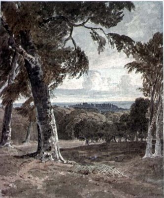 Windsor Park, com o castelo à distância de George the Younger Barret