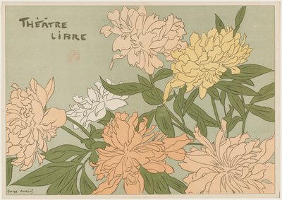 "Myrane" e "Les Chapons" (Programa para o Théâtre Libre) de Georges Auriol