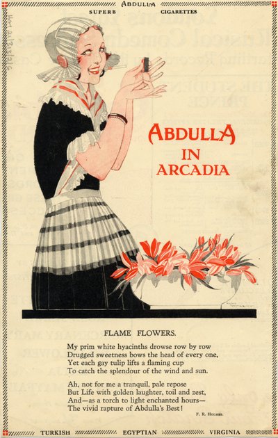 Cigarros Abdulla, 1920 de Georges Barbier