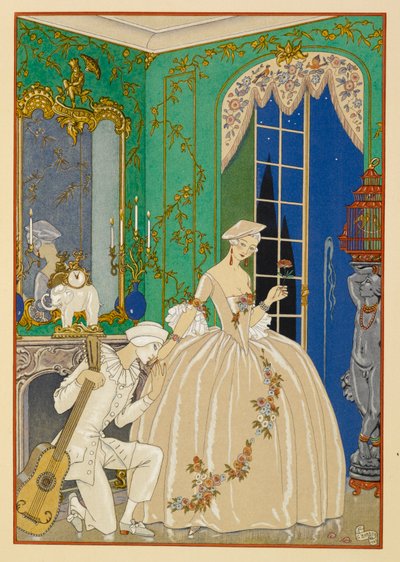 Ã Clyméne. Uma mulher e um músico. de Georges Barbier