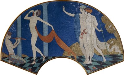 Figuras dançantes num terraço de Georges Barbier