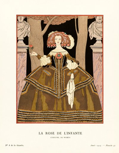 Ilustração da Gazette du Bon Ton de Georges Barbier