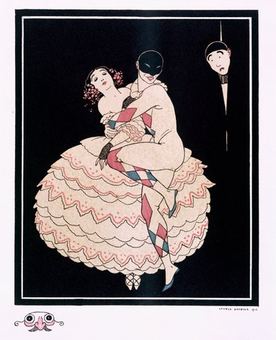 Karsavina, pub. 1914 (cor litho) de Georges Barbier