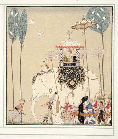 La Belle Missous de Personages de Comedie, pub. 1922 (impressão a estêncil) de Georges Barbier