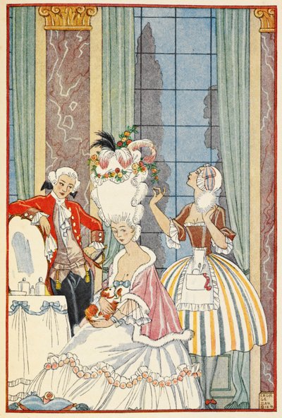 La France au 18me siècle. A aristocracia francesa do século XVIII. de Georges Barbier