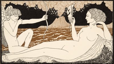 Personages de Comedie, detalhe da capa, pub. 1922 (impressão pochoir) de Georges Barbier