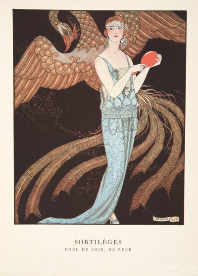 Sortilèges de uma Colecção de Placas de Moda de Georges Barbier