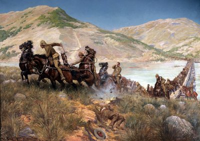 Travessia final de Buller pelo Tugela, fevereiro de 1900 de Georges Bertin Scott