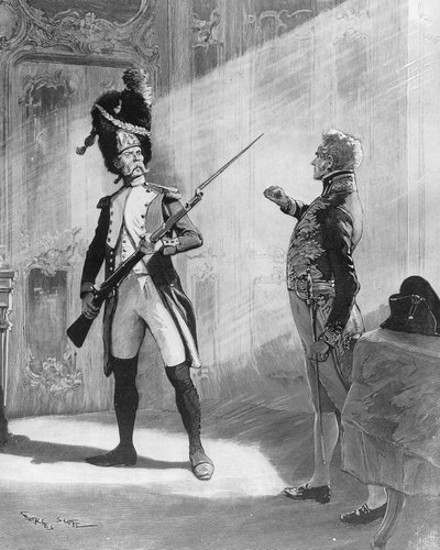 Flambeau e Klemens von Metternich, ilustração para a peça "L