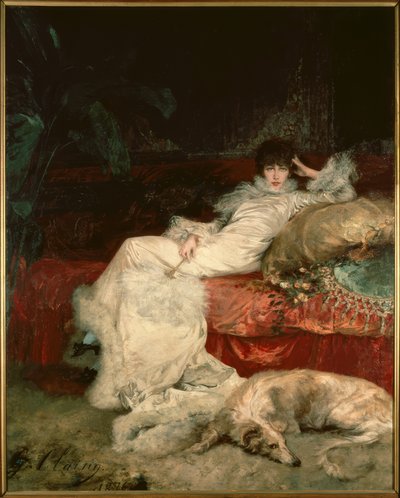 Sarah Bernhardt - Pintura de G. Clairin de Georges Clairin